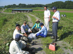 河川クリーンアップ作戦（平成16年7月4日）