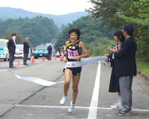 10月13日 矢吹中学校女子駅伝部全国大会出場報告02