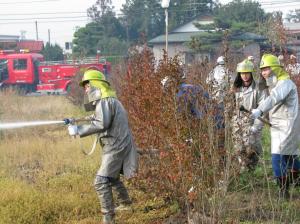 11月1日 平成21年度矢吹町消防団秋季検閲・火災防御訓練02