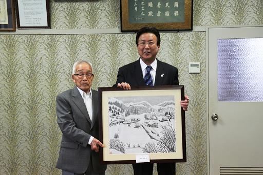 4月5日 柏村四郎さんから版画寄贈