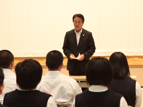 光南高校東北大会出場報告・激励会1