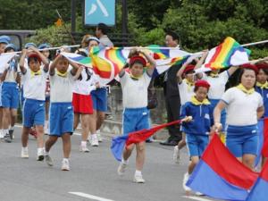 小学校交通安全鼓笛パレード6