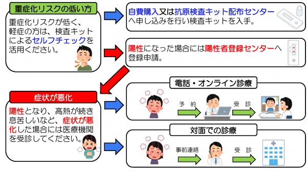 コロナ陽性流れ２